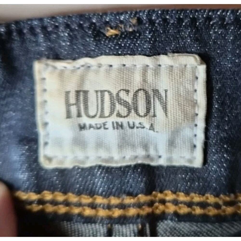 Hudson Beth Baby Bootcut Jeans Women Sz 32 Dark Wash Made in USA - Picture 2 of 8